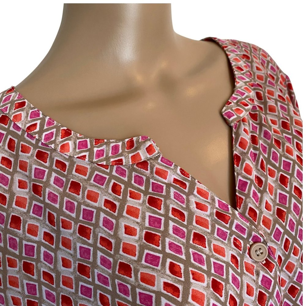 Catherines 1X Plus Size 3/4 Sleeve Top for Women, 18-20W Ladies Plus Size Blouse